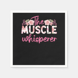 Guardanapo De Papel Terapêutica Física O Rosa Do Sussuro Muscular
