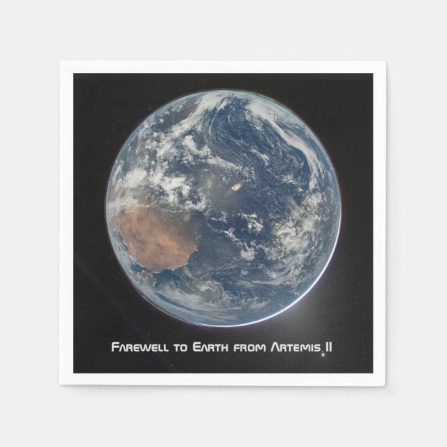 Guardanapo De Papel Terra a partir de Artemis II (Frente)