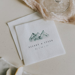 Guardanapo De Papel Terra | Casamento Personalizado De Montanha