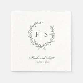 Guardanapo De Papel Terra Verde Clássica Curva Descartável Napkins