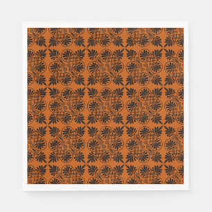 Guardanapo De Papel Terracotta Black Ancient Grego Meander Patterno