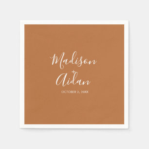 Guardanapo De Papel Terracotta Casamento Personalizado Cocktail