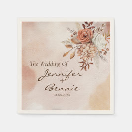 Guardanapo De Papel Terracotta Flowers Bohemian Rustic Floral Boho