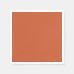 Guardanapo De Papel Terracotta Laranja Cor Sólida Quente e Design Terr