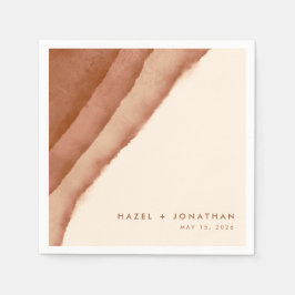 Guardanapo De Papel Terracotta Ombre | Boho Minimalista