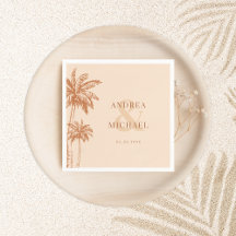 Terracotta Palm Trees & Ampersand Beach Weding