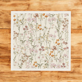 Guardanapo De Papel Terracotta Wildflower Boho Chá de fraldas Em Sangu