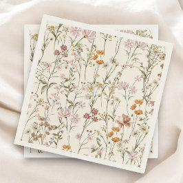 Guardanapo De Papel Terracotta Wildflower Boho Chá de fraldas Em Sangu