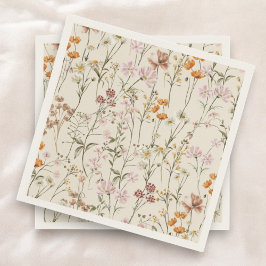 Guardanapo De Papel Terracotta Wildflower Boho Chá de fraldas Em Sangu