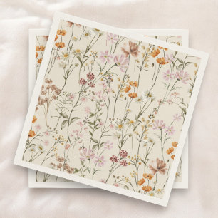 Guardanapo De Papel Terracotta Wildflower Boho Chá de fraldas Em Sangu