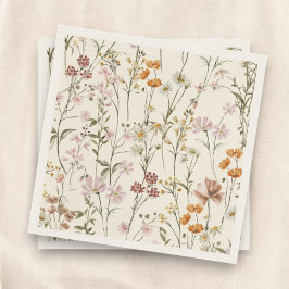 Guardanapo De Papel Terracotta Wildflower Boho Chá de fraldas Em Sangu