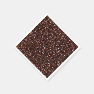 Guardanapo De Papel Terrazzo Retro Castanho Negro Tan Brown Elegante