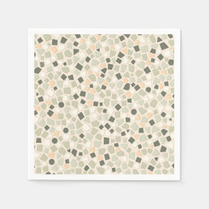 Guardanapo De Papel Terrazzo Terrazzo Padrão Mosaico Moderno