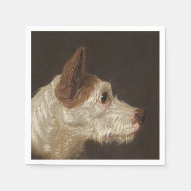 Guardanapo De Papel Terrier Dog Head (por James Ward) (Frente)