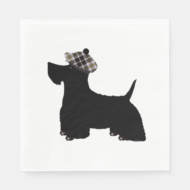 Guardanapo De Papel Terrier escocês (Frente)