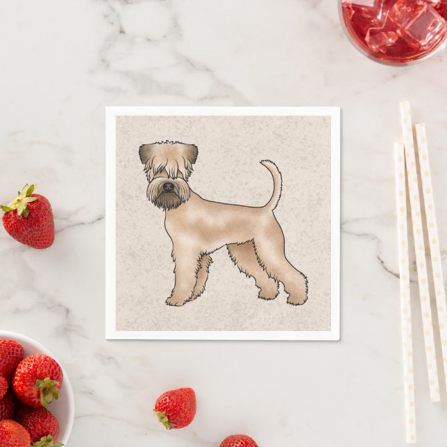 Guardanapo De Papel Terrier Irlandês de Capa Macia de Trigo Cachorro d (Insitu)