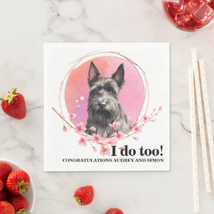 Guardanapo De Papel Terrier Wedding Napkins Com Cães Foto