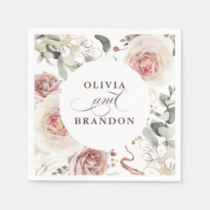 Guardanapo De Papel Terthy Shade Flowers Elegante Boho Casamento