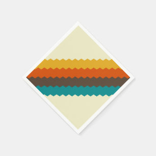 Guardanapo De Papel teste padrão 70s retro