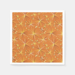 Guardanapo De Papel Teste padrão de Sputnik do meio século, Terracot