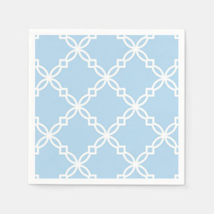 Guardanapo De Papel Teste padrão do Lt Azul Branco Grande Imaginaçã