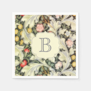 Guardanapo De Papel Teste padrão floral do vintage de Leicester com