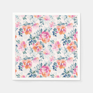 Guardanapo De Papel Teste padrão pintado dos rosas