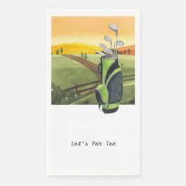 Guardanapo De Papel Teto do Par de Vamos Golfer para Toalha Convidada 