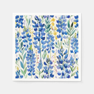 Guardanapo De Papel Texas Bluebonnet Wildflower Pattern