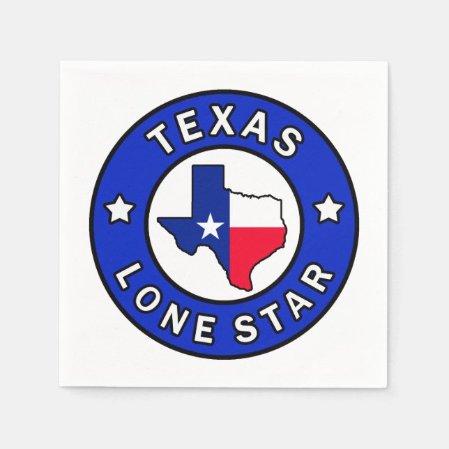 Guardanapo De Papel Texas Lone Star (Frente)
