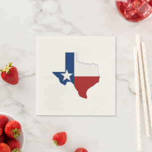 Guardanapo De Papel Texas Shaple State Flag Texan Lone Star Party