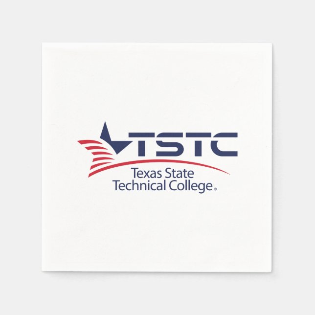 Guardanapo De Papel Texas State Technical College Logo (Frente)
