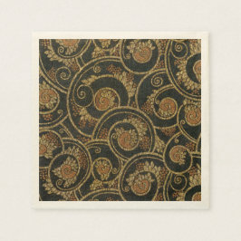 Guardanapo De Papel Têxtil francês da Vintage em 1940