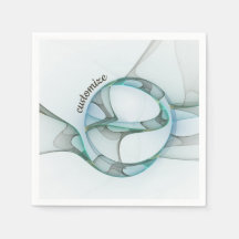 Texto da Cinza azul-Fractal de Turquesa Moderna