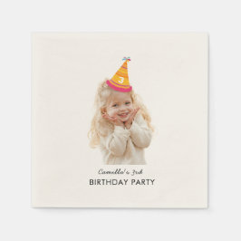 Guardanapo De Papel Texto de Foto Personalizado para Festa de Aniversá