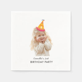 Guardanapo De Papel Texto de Foto Personalizado para Festa de Aniversá