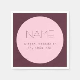 Guardanapo De Papel Texto moderno personalizável com limite