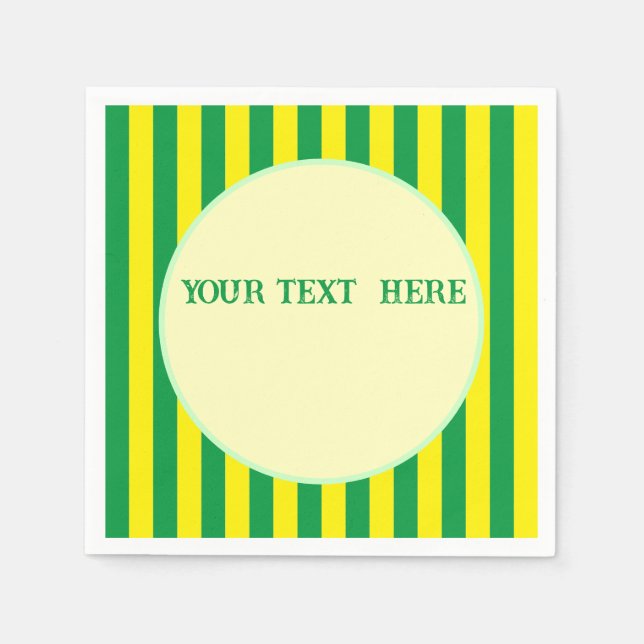 Guardanapo De Papel Texto Personalizado das Cores do Sinalizador Brasi (Frente)