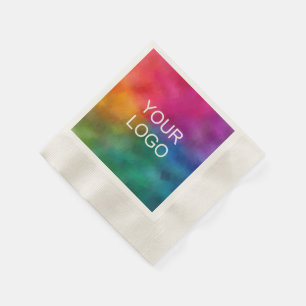 Guardanapo De Papel Texto Personalizado do Logotipo da Empresa Aqui Co