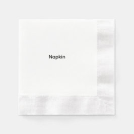 Guardanapo De Papel Texto Personalizado Minimalista Personalizado