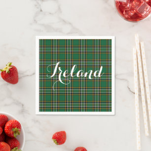 Guardanapo De Papel Texto personalizável e artan nacional irlandês