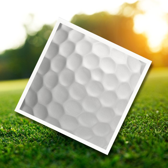Guardanapo De Papel Textura de Bola de Golfe Branca Com Reentrâncias (Criador carregado)