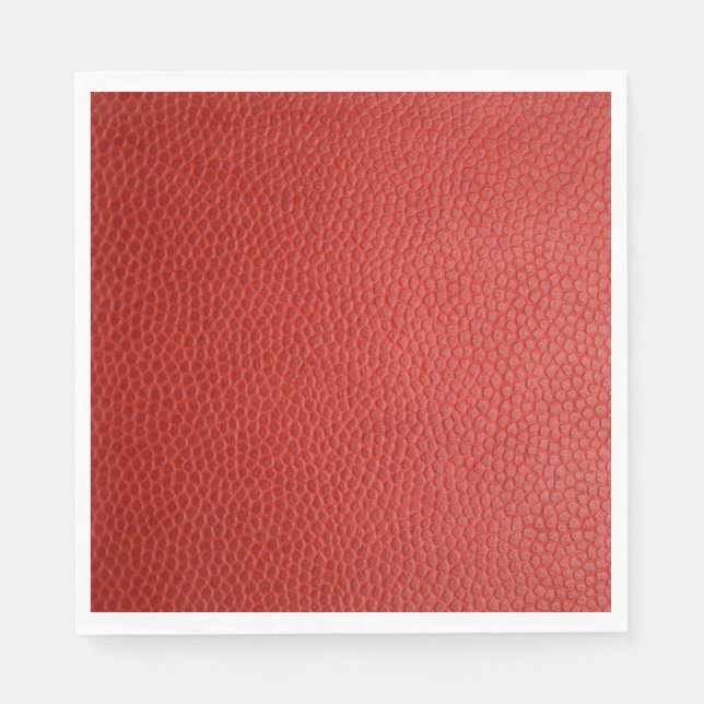 Guardanapo De Papel Textura de couro vermelho (Frente)