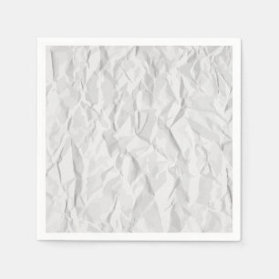 Guardanapo De Papel Textura de papel enrugada branco
