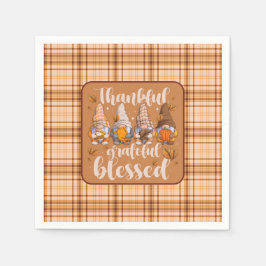 Guardanapo De Papel Thankful Gnomes – Autumn Blessings