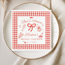 Guardanapo De Papel That's Amore Italian Pizza Bridal Shower