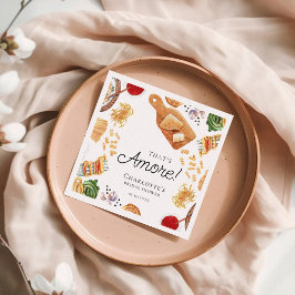Guardanapo De Papel That's Amore Italian Script Bridal Shower