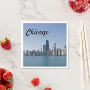 Guardanapo De Papel The Chicago Skyline