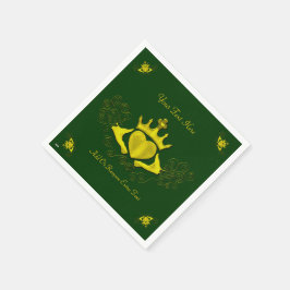 Guardanapo De Papel The Claddagh (Dourado)