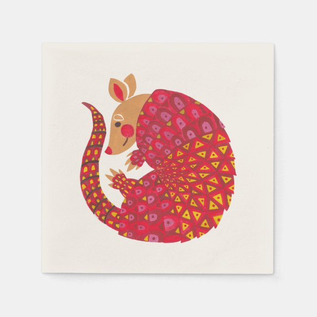 Guardanapo De Papel The Ethnic Armadillo (Frente)